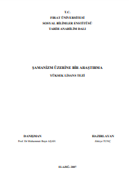 Şamanizm üzerine bir araştırma 